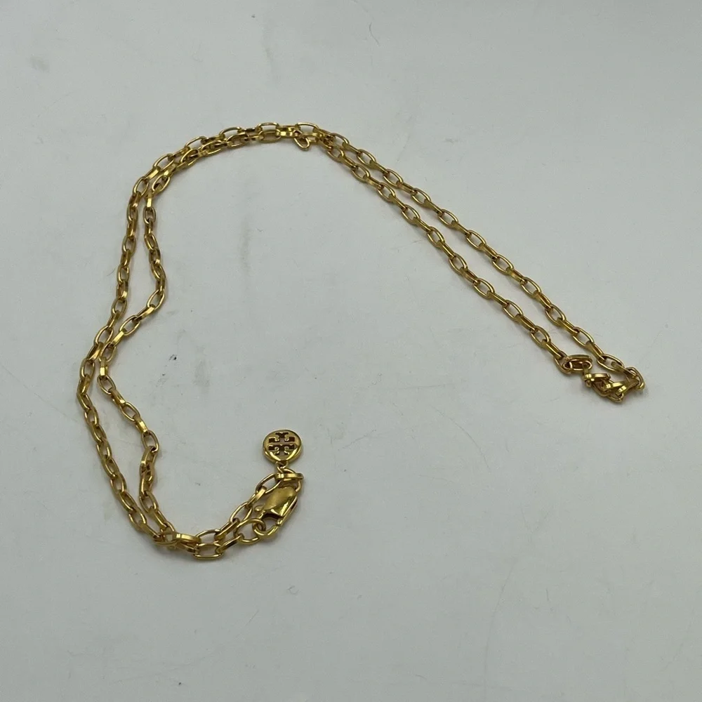 Tory Burch Gold Plated‎ Long layering Chain Necklace